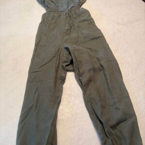 Women's Olive Green Jumpsuit - Relaxed Fit